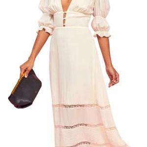 Reformation size #8 Ginny dress, brand new, ivory